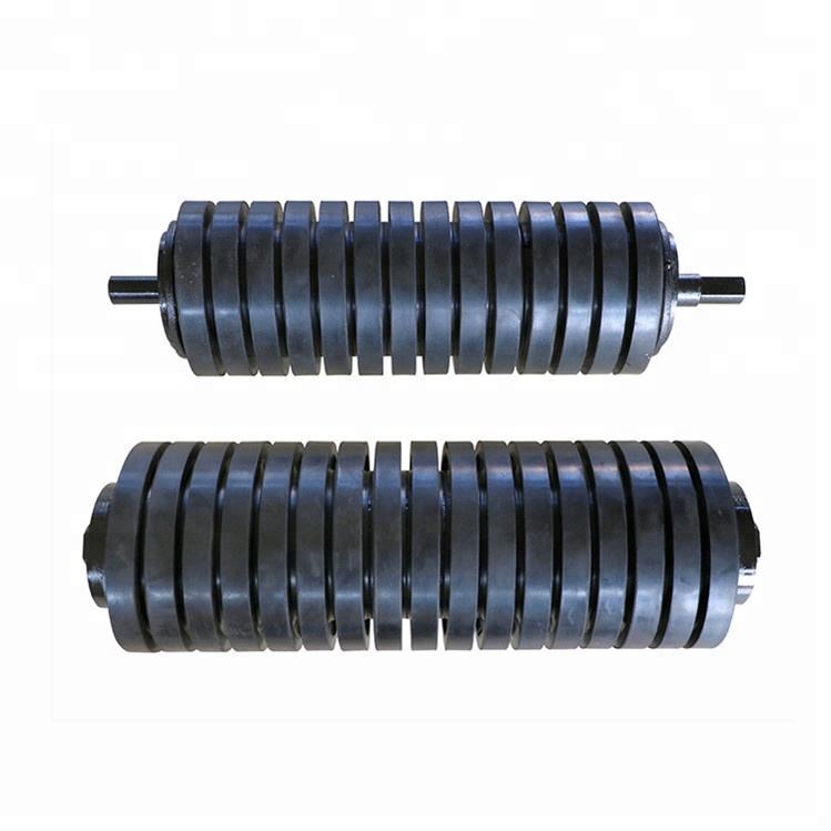 Rubber-coated buffer roller